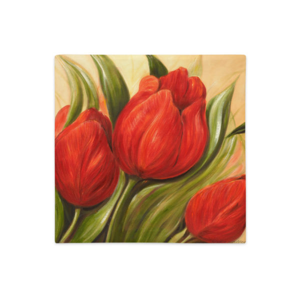 Kuddfodral - Red Tulips 1