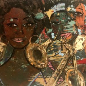 Oljemålning – Female Jazz Quartet