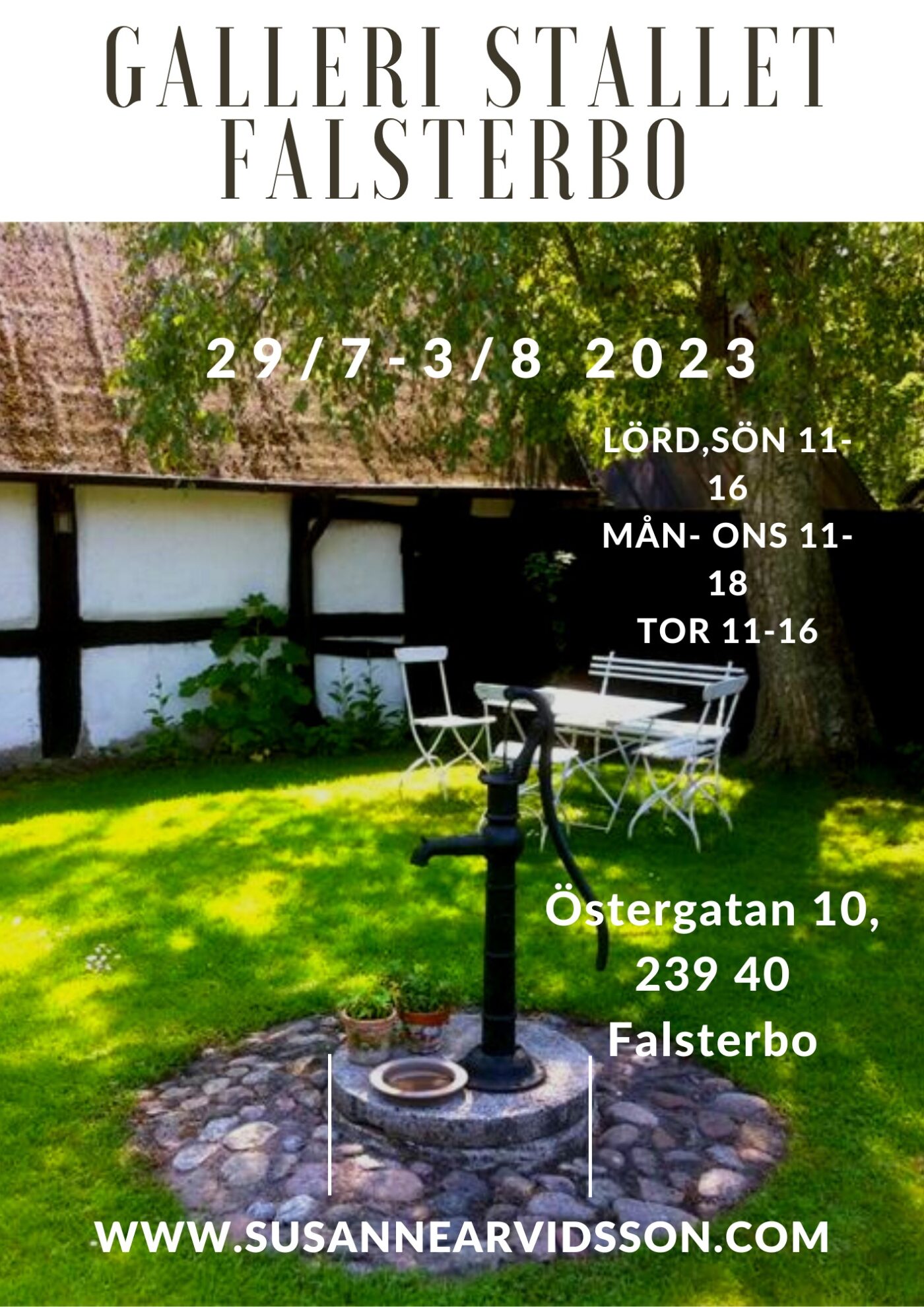 You are currently viewing Konstutställning Galleri Stallet Falsterbo 29/7-3/8 2023