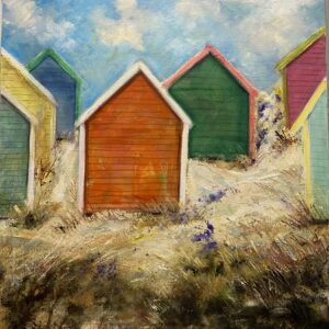 Konstgalleri med tavlor av Susanne Arvidsson