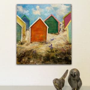 Konstgalleri med tavlor av Susanne Arvidsson