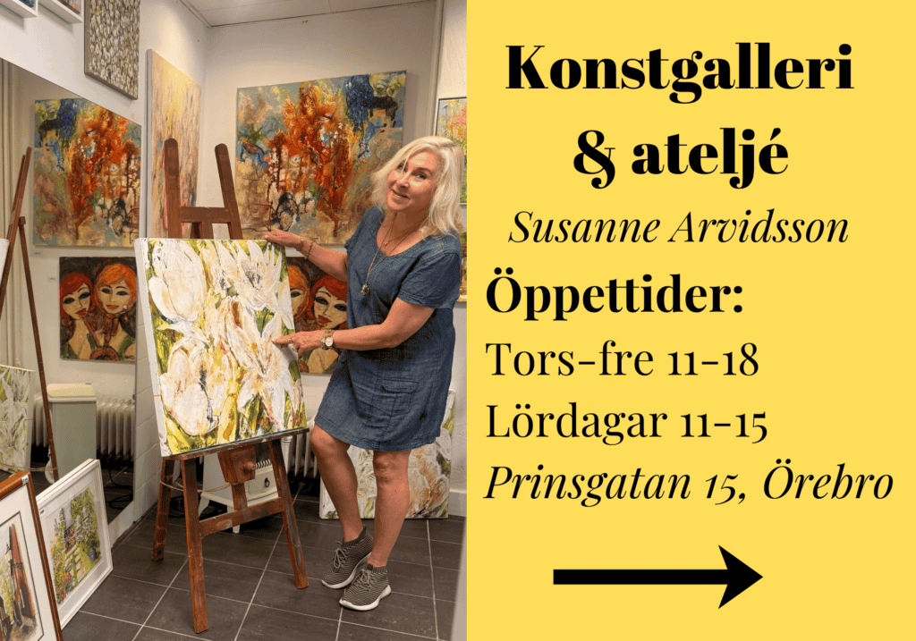 Galleri och Atelje Susanne Arvidsson Prinsgatan 15 i Örebro.